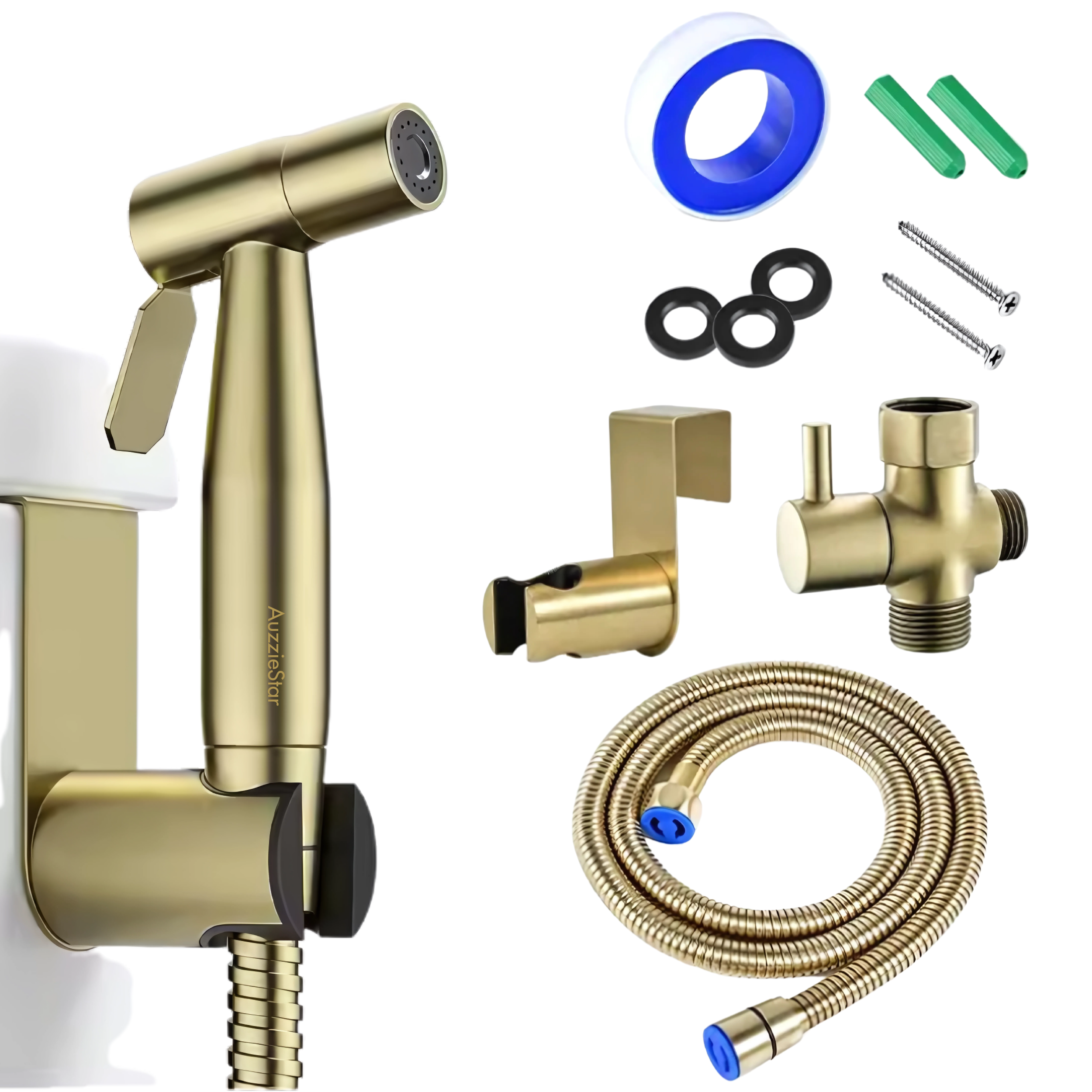 Toilet Bidet Spray Kit – Premium Stainless Steel, 1-Yr Warranty